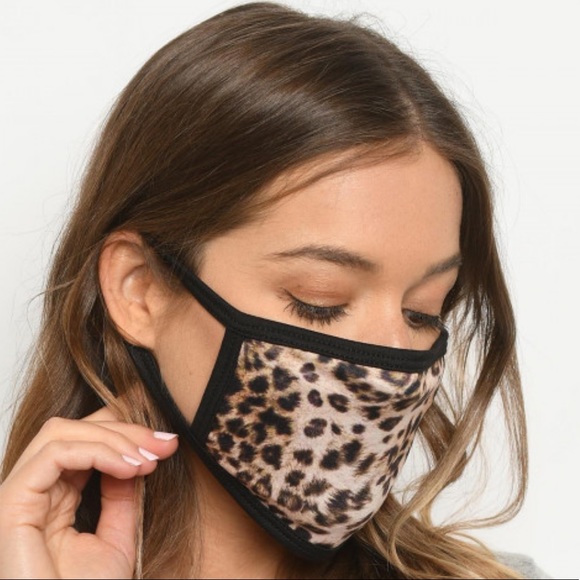 Boutique Accessories - Cheetah Print Face Mask